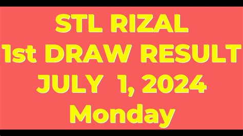 stl rizal result today 9pm